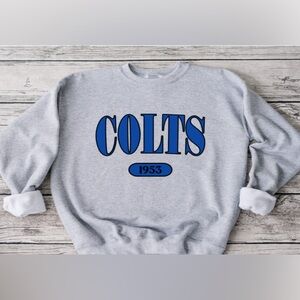 Colts Offset Crewneck